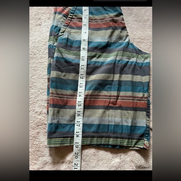 Lululemon Mens Striped Shorts Blue‎ Red Gray Size 30 - Picture 8 of 10